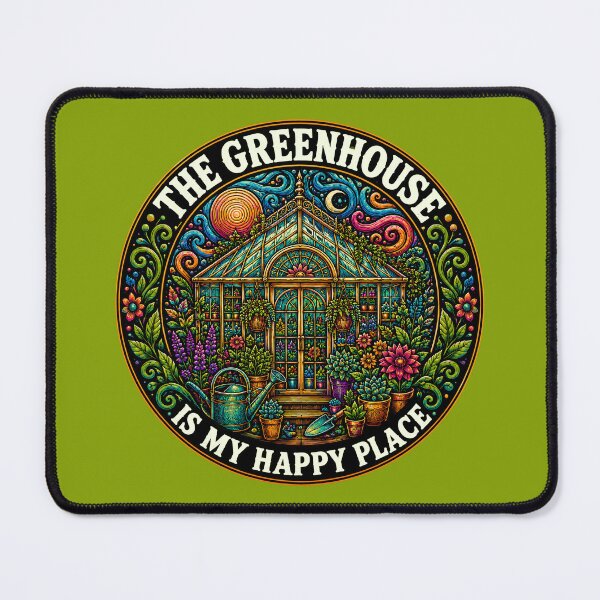 Item preview, The Greenhouse Is My Happy Place designed and sold by Victor Shadehorn.