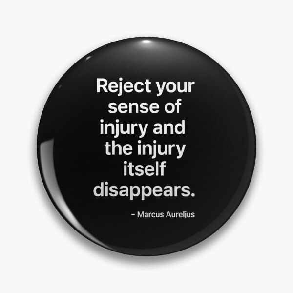 Item preview, Reject Injury Marcus Aurelius Stoic Control Quote (White Font) designed and sold by TshirtsLabs.