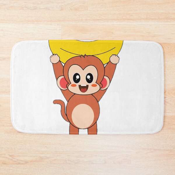 Item preview, Cute Cartoon Monkey Holding A Banana designed and sold by DailyDoodlesBySumbul.