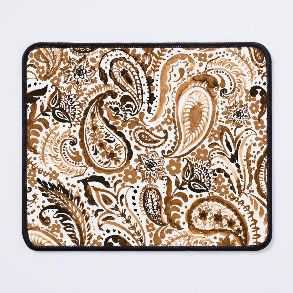 Item preview, Paisley pattern in coffee brown designed and sold by bokasin.