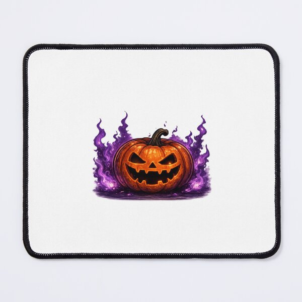 Item preview, Purple Flame Jack O Lantern Art  designed and sold by Bibiirano Store.