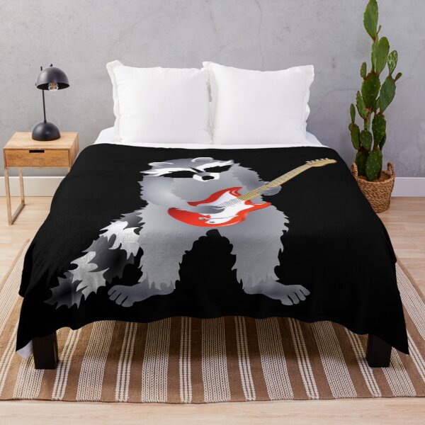 Item preview, Raccoon Playing Right Handed, Red Electric Guitar designed and sold by Adamo-illustration.