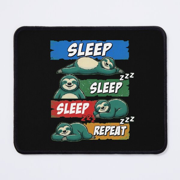 Item preview, Sleep Sleep Repeat Lazy Sloth Design designed and sold by TshirtsOnline-.