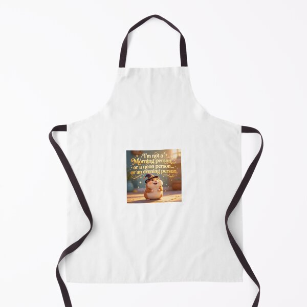 Item preview, I’m not a morning person, noon or evening person quote with happy hamster designed and sold by carlsmart1.