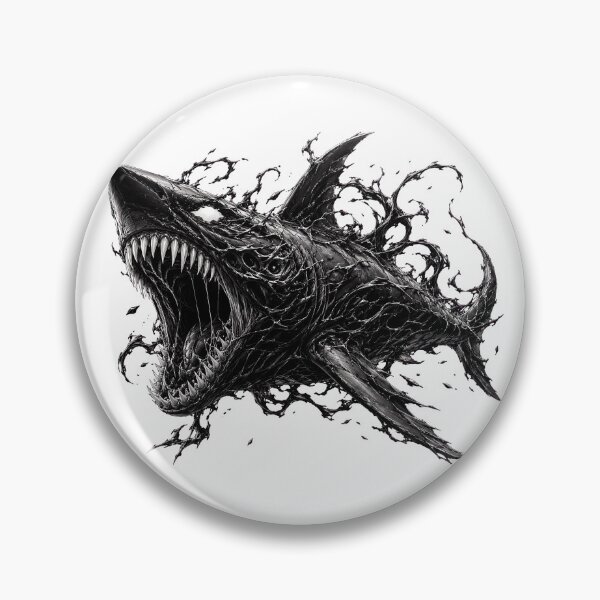 Item preview, Terrifying Symbiote Ocean Predator Dark Art designed and sold by Munib320.