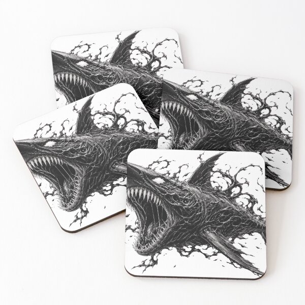 Item preview, Terrifying Symbiote Ocean Predator Dark Art designed and sold by Munib302.