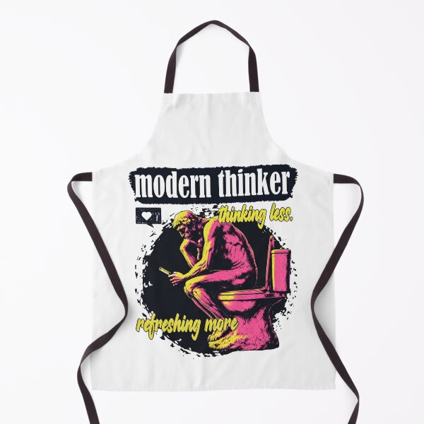 Item preview, Modern Thinker Funny Toilet – Thinking Less Refreshing More designed and sold by HB Shirts.
