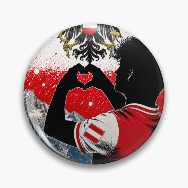 Item preview, Austria Pride Heart Hands Art designed and sold by BagFactoryUK.