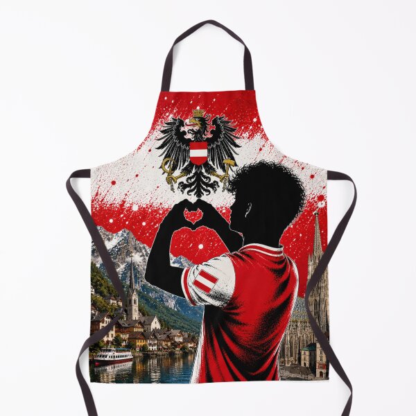 Item preview, Austria Pride Heart Hands Art designed and sold by BagFactoryUK.