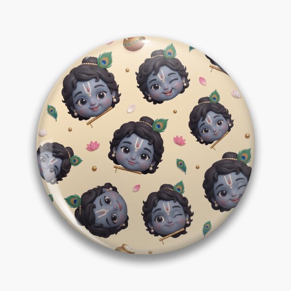 Item preview, Cute Krishna Blessings Pattern Art designed and sold by krazzyremo.