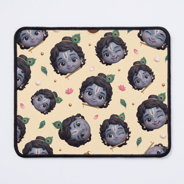 Item preview, Cute Krishna Blessings Pattern Art designed and sold by krazzyremo.