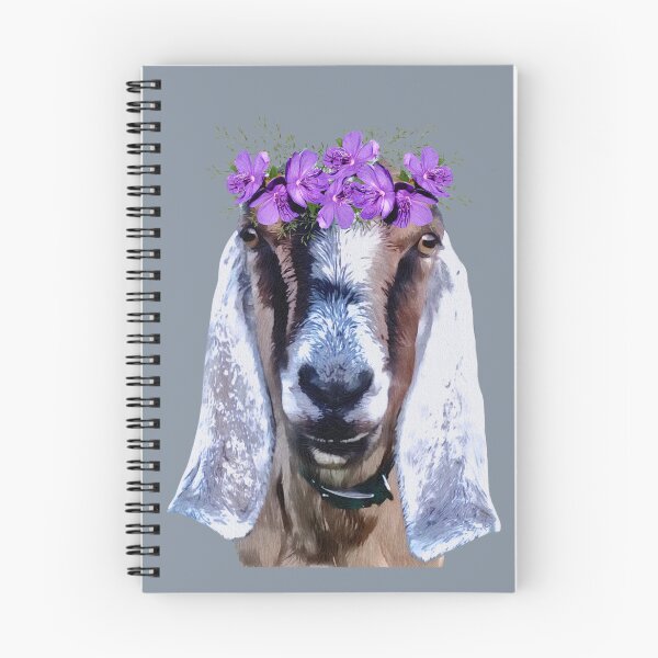 Item preview, Nubian Goat with floral headpiece  designed and sold by CritterCapers.