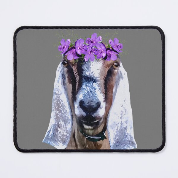 Item preview, Nubian Goat with floral headpiece  designed and sold by CritterCapers.