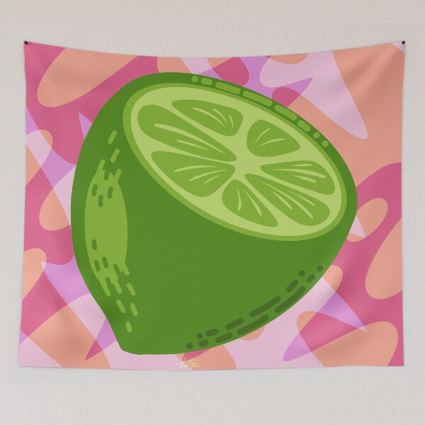 Item preview, Summer Lime Series: Sliced Lime Fruit designed and sold by ElisabethDraws.
