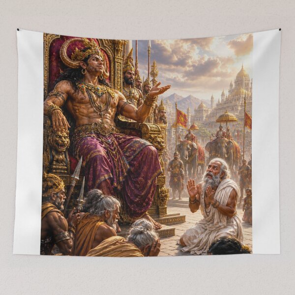 Item preview, Lord Ganesha Defeats Gajamukhasura Series - The Rise of Arrogance – Gajamukhasura Rules Through Pride designed and sold by Homyar.