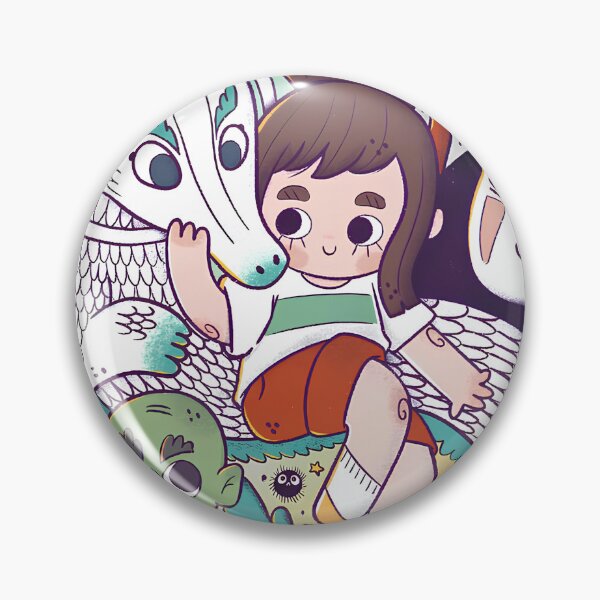 Item preview, Cute kawaii girl [[kiki's]] go -%[ghiblis]%- aways dragon and ghost designed and sold by arcaneaeri.