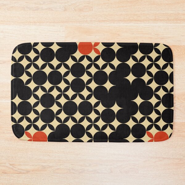 Item preview, Beige Seventies pattern with orange fruits in a black background  designed and sold by StefanStudioArt.