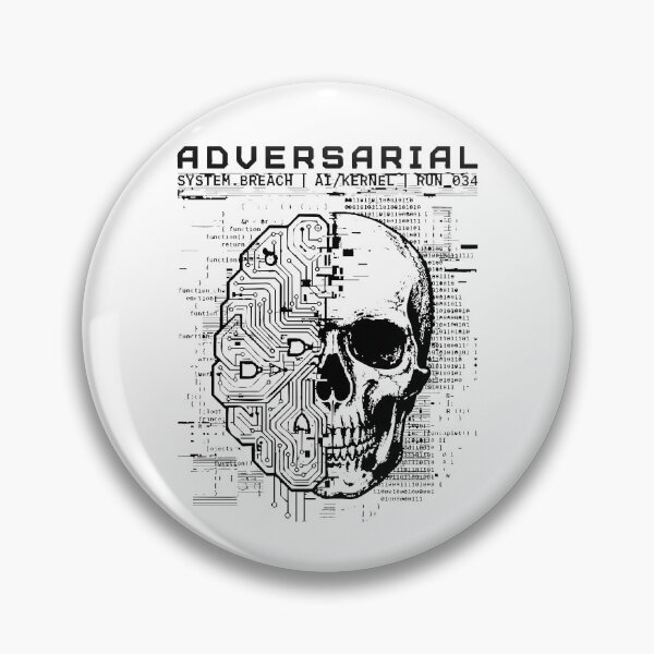 Item preview, Adversarial Cyberpunk Skull T-Shirt - AI Circuit Brain Streetwear Graphic Tee - Tech Wear System Breach Apparel, Futuristic Matrix Code Hacker Shirt, Edgy Edgy Alt Clothing designed and sold by justyna-s28.