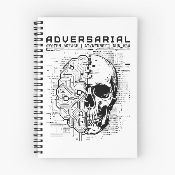 Item preview, Adversarial Cyberpunk Skull T-Shirt - AI Circuit Brain Streetwear Graphic Tee - Tech Wear System Breach Apparel, Futuristic Matrix Code Hacker Shirt, Edgy Edgy Alt Clothing designed and sold by justyna-s28.