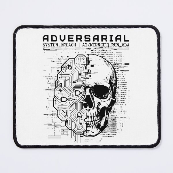 Item preview, Adversarial Cyberpunk Skull T-Shirt - AI Circuit Brain Streetwear Graphic Tee - Tech Wear System Breach Apparel, Futuristic Matrix Code Hacker Shirt, Edgy Edgy Alt Clothing designed and sold by justyna-s28.