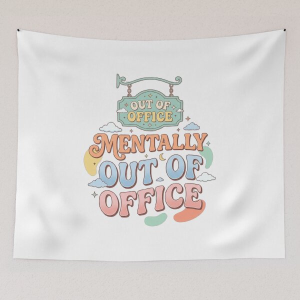 Item preview, Mentally Out Of Office Funny Introvert T-Shirt designed and sold by softmind studio.
