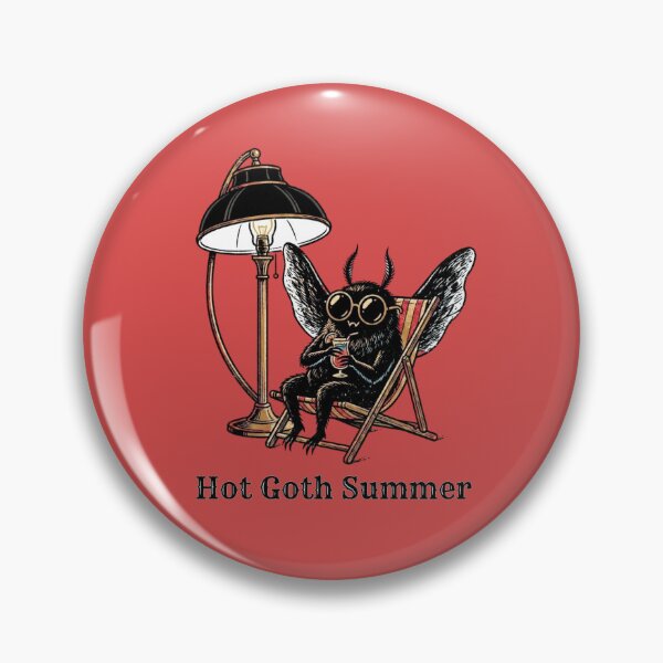 Item preview, Hot Goth Summer Mothman | Funny Cryptid Gift for Goth Girls, Alt Friends, and Paranormal Lovers | Vintage Folklore designed and sold by Covent Vaughn.