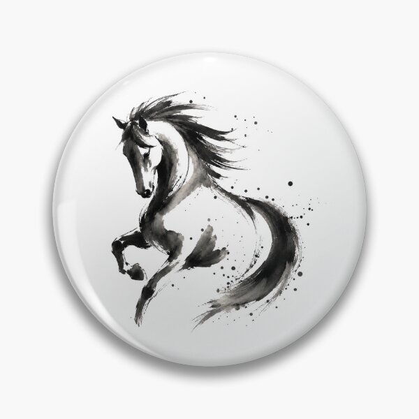 Item preview, Abstract Horse Ink Painting designed and sold by OTSC.