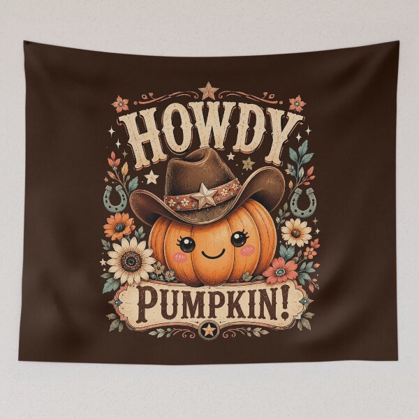 Item preview, Howdy Pumpkin Western Fall Cutie designed and sold by Victor Shadehorn.