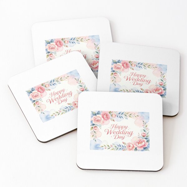 Item preview, Happy wedding day picture with colourful flowers designed and sold by carlsmart1.