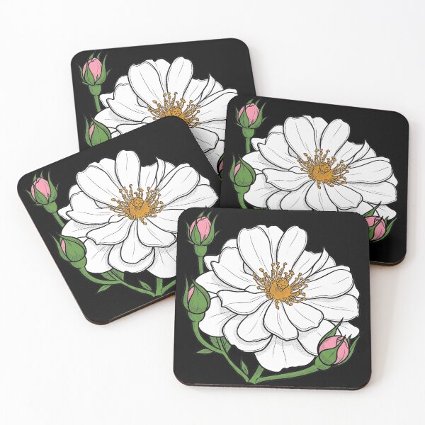 Item preview, The Avon Rose: Rosa Poulmulti Botanical Print designed and sold by FreiherrPK.