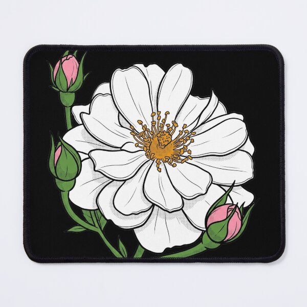Item preview, The Avon Rose: Rosa Poulmulti Botanical Print designed and sold by FreiherrPK.