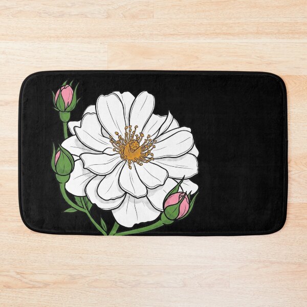 Item preview, The Avon Rose: Rosa Poulmulti Botanical Print designed and sold by FreiherrPK.