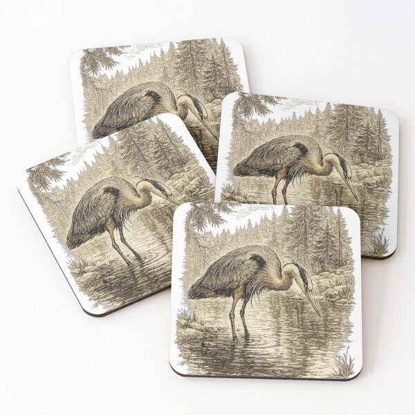 Item preview, Great Blue Heron Fishing designed and sold by KrungiT Design .