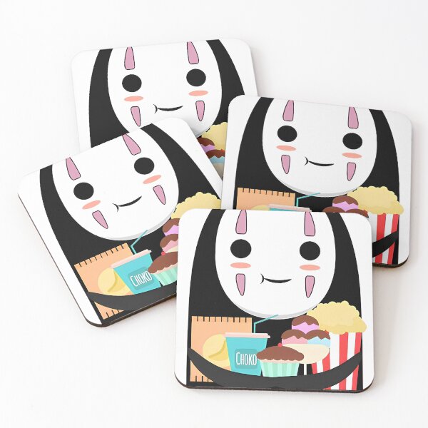 Item preview, Cute kawaii spirits [[faces]] no -%[ghiblis]%- eat popcorn aways  designed and sold by arcaneaeri.