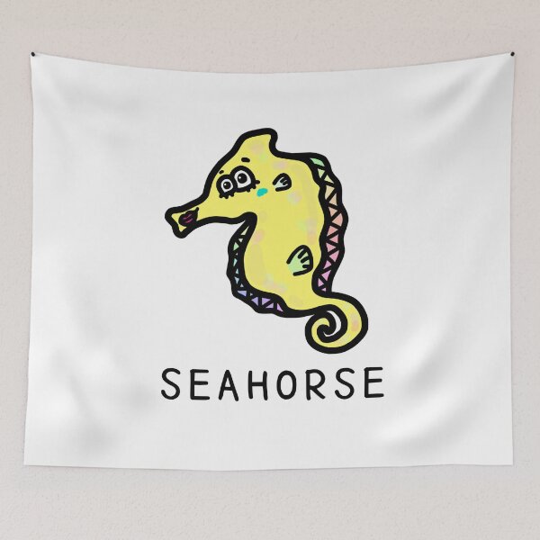Item preview, Cute SEAHORSE designed and sold by kanaehonkawa.