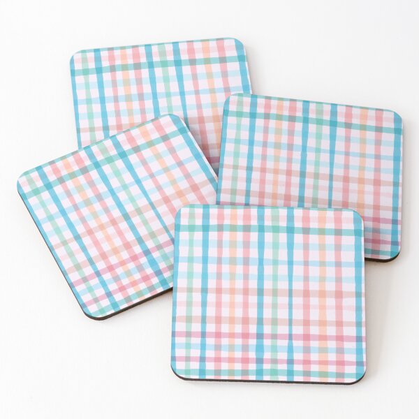 Item preview, Bright and Colorful Pastel Plaid Pattern designed and sold by NaliniLe.