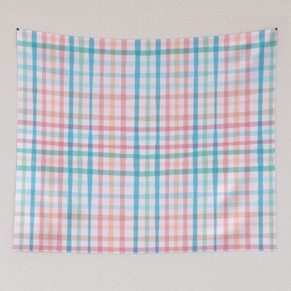 Item preview, Bright and Colorful Pastel Plaid Pattern designed and sold by NaliniLe.