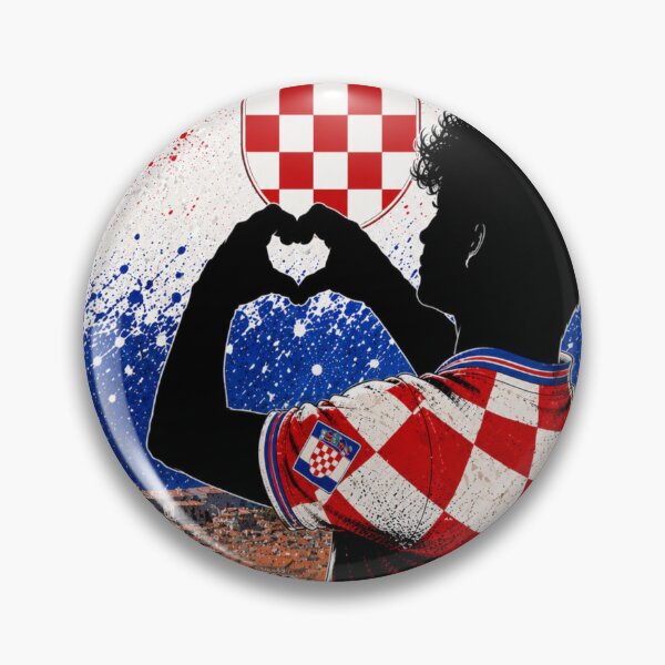 Item preview, Croatia Pride Heart Hands Art designed and sold by BagFactoryUK.