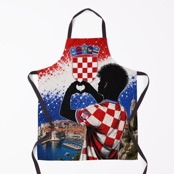 Item preview, Croatia Pride Heart Hands Art designed and sold by BagFactoryUK.