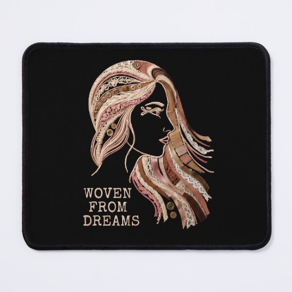 Item preview, Woven From Dreams - Fabric Collage Mixed Media Portrait designed and sold by IXM_CREATION.