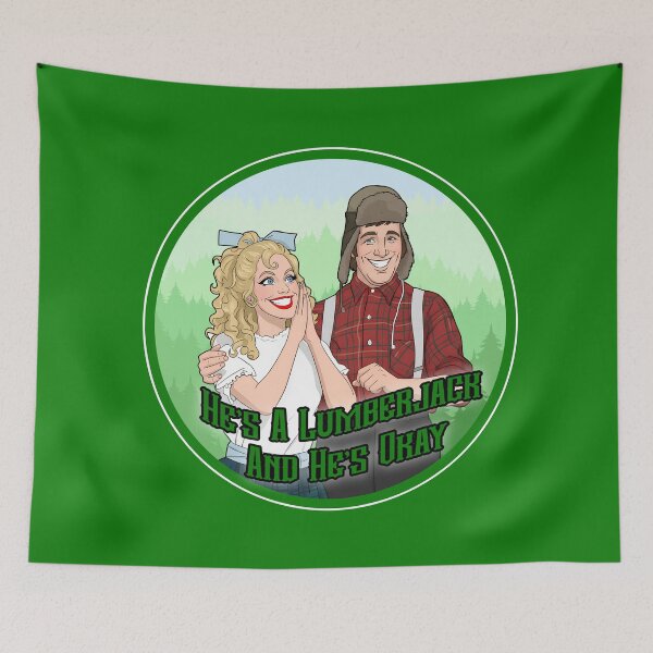 Item preview, He's a Lumberjack and He's Okay - Classic British Comedy Fan Art designed and sold by Deviant Logic Design.