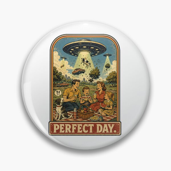 Item preview, Perfect Day Alien UFO Picnic designed and sold by wizooo411.