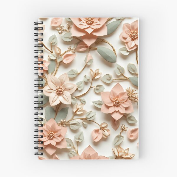 Item preview, Elegant 3D Paper Flower Wall Art | Soft Pastel Floral Digital Print designed and sold by Velmart.