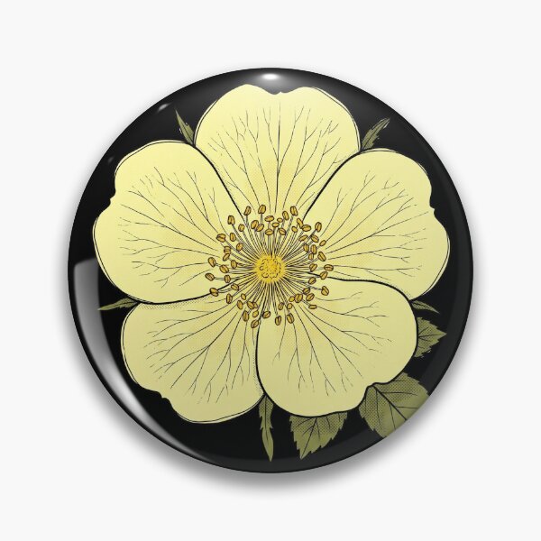 Item preview, The Missionary's Anomaly: Rosa Hugonis Botanical Print designed and sold by FreiherrPK.