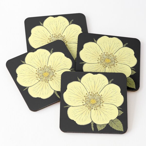Item preview, The Missionary's Anomaly: Rosa Hugonis Botanical Print designed and sold by FreiherrPK.