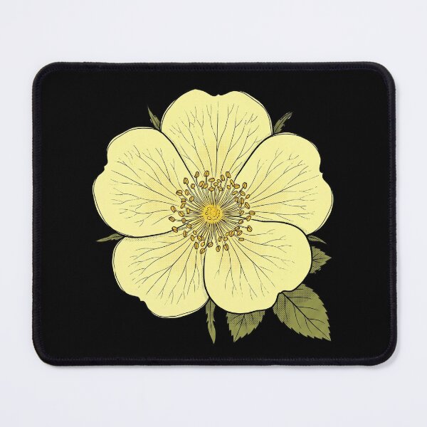 Item preview, The Missionary's Anomaly: Rosa Hugonis Botanical Print designed and sold by FreiherrPK.