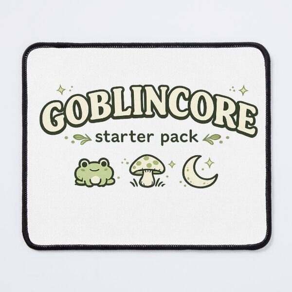 Item preview, Goblincore Starter Pack Funny Frog Cottagecore Meme designed and sold by Moss & Mellow.