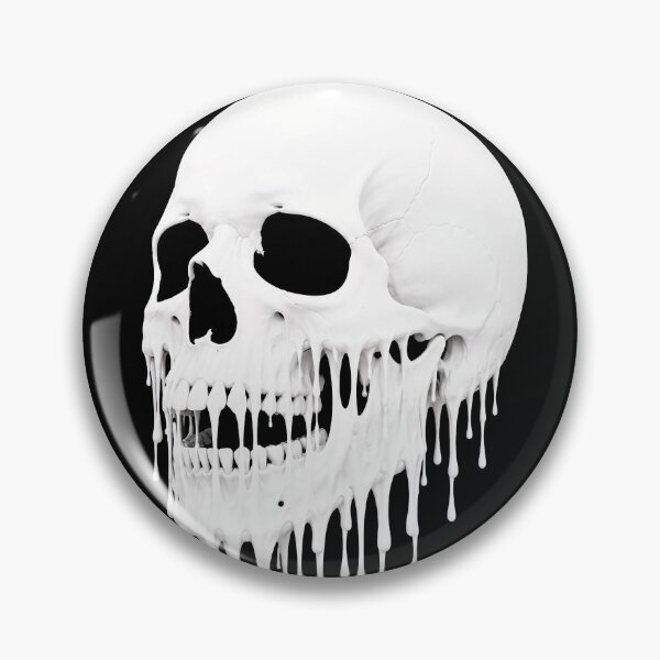 Item preview, Melting White Skull Surreal Gothic Graphic designed and sold by Munib320.