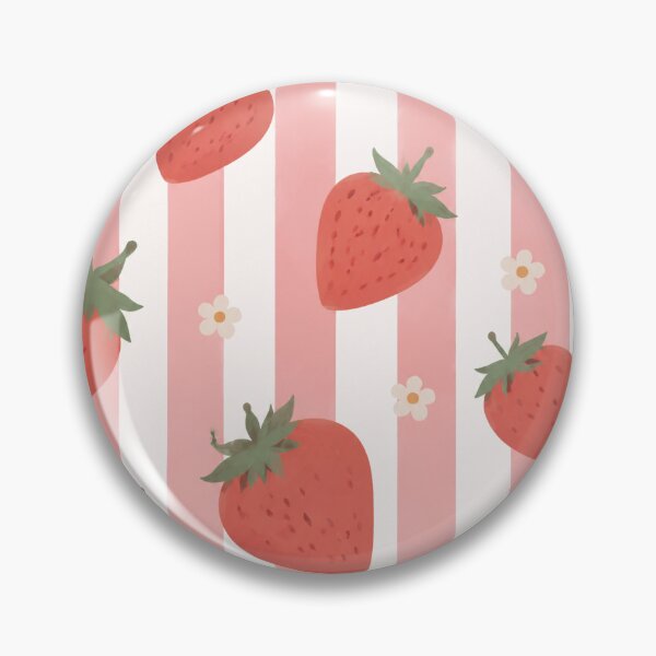 Item preview, Coquette Strawberry Pink Stripe Bedroom Nursery designed and sold by bosamji.
