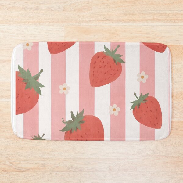 Item preview, Coquette Strawberry Pink Stripe Bedroom Nursery designed and sold by bosamji.